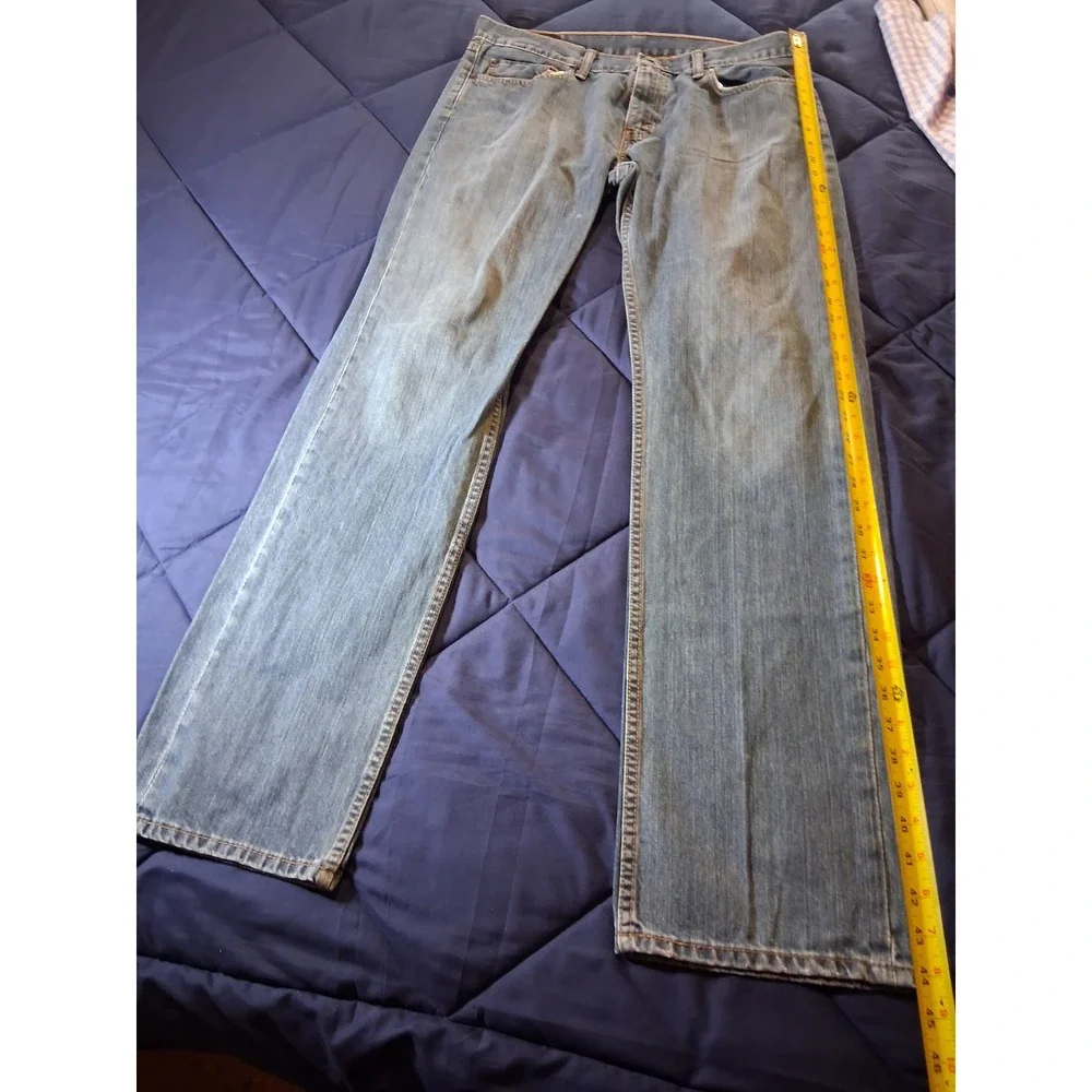 Levis 559 Relaxed Straight Leg Jeans Mens 34x34 Blue Denim Medium Wash